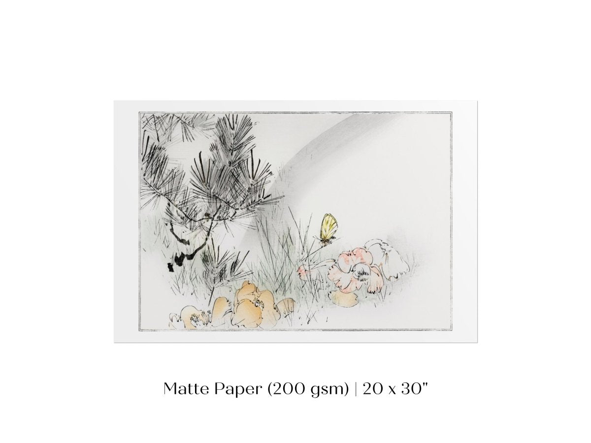 Wild Pine Tree | Vintage Japanese Art | P75 - Single Art Prints - Piccolo Fiore Prints