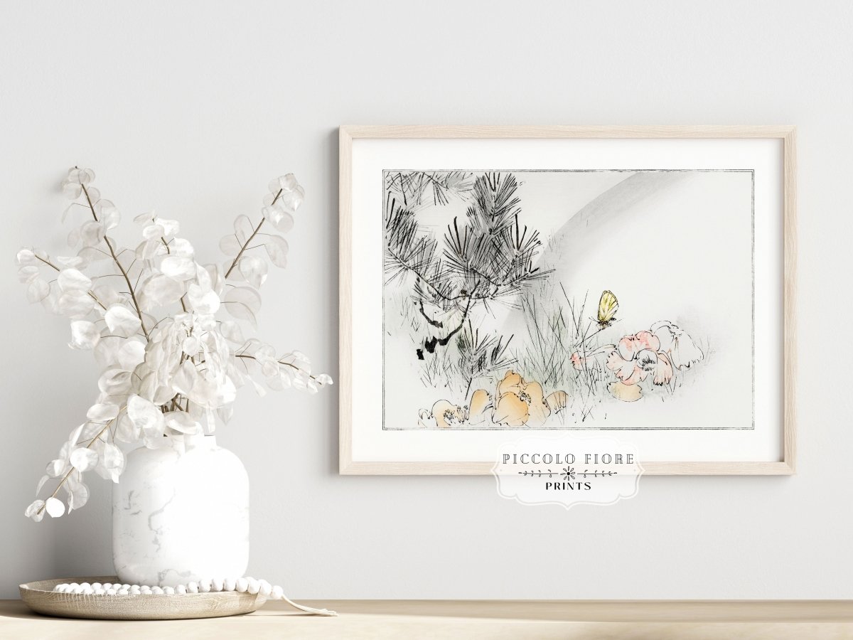 Wild Pine Tree | Vintage Japanese Art | P75 - Single Art Prints - Piccolo Fiore Prints