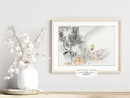 Wild Pine Tree | Vintage Japanese Art | P75 - Single Art Prints - Piccolo Fiore Prints