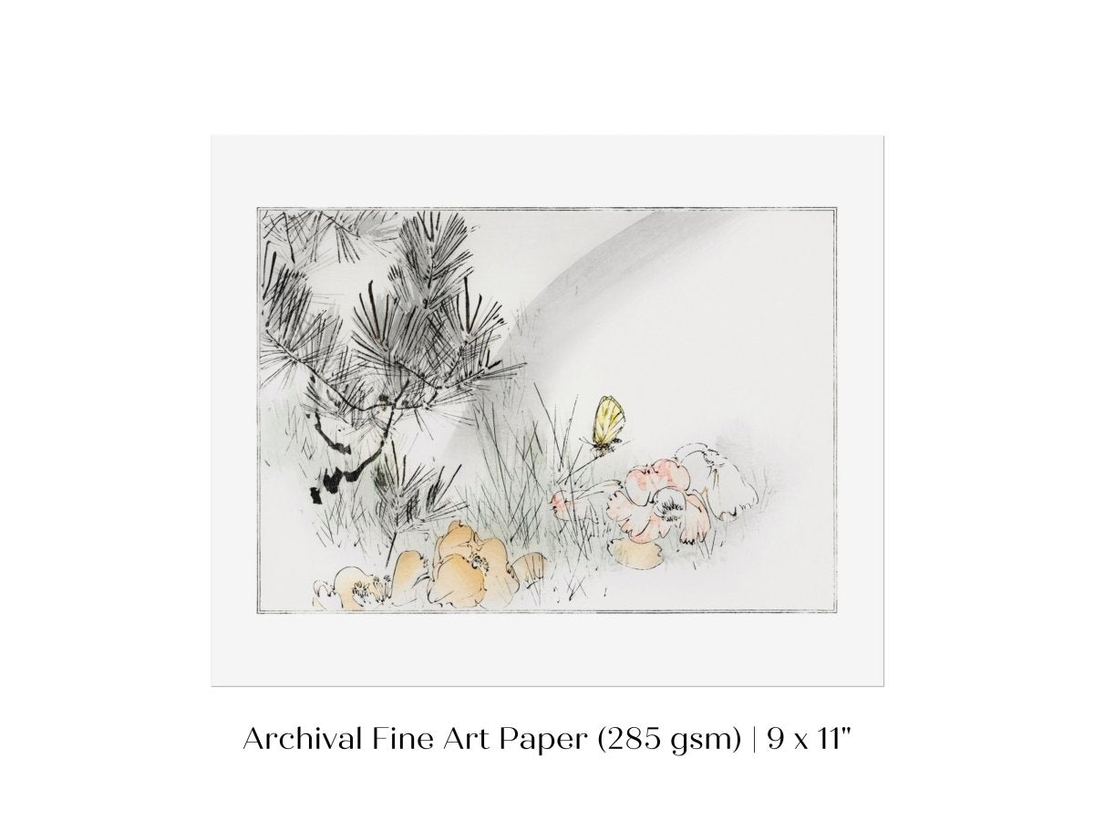Wild Pine Tree | Vintage Japanese Art | P75 - Single Art Prints - Piccolo Fiore Prints