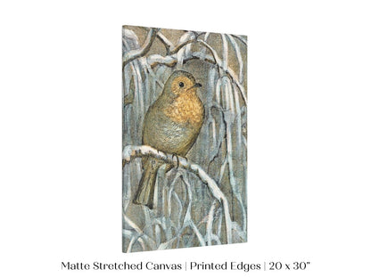 Winter Robin | P381 - Single Art Prints - Piccolo Fiore Prints
