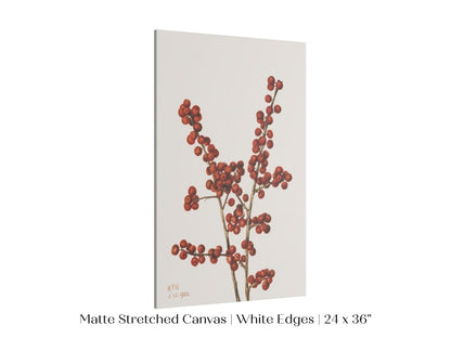 Winterberry Illustration | P469 - Single Art Prints - Piccolo Fiore Prints