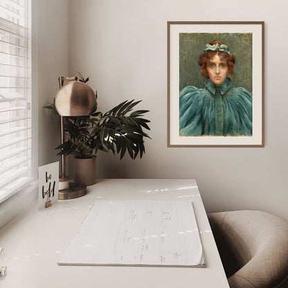 Woman in a Velvet Dress | P192 - Single Art Prints - Piccolo Fiore Prints