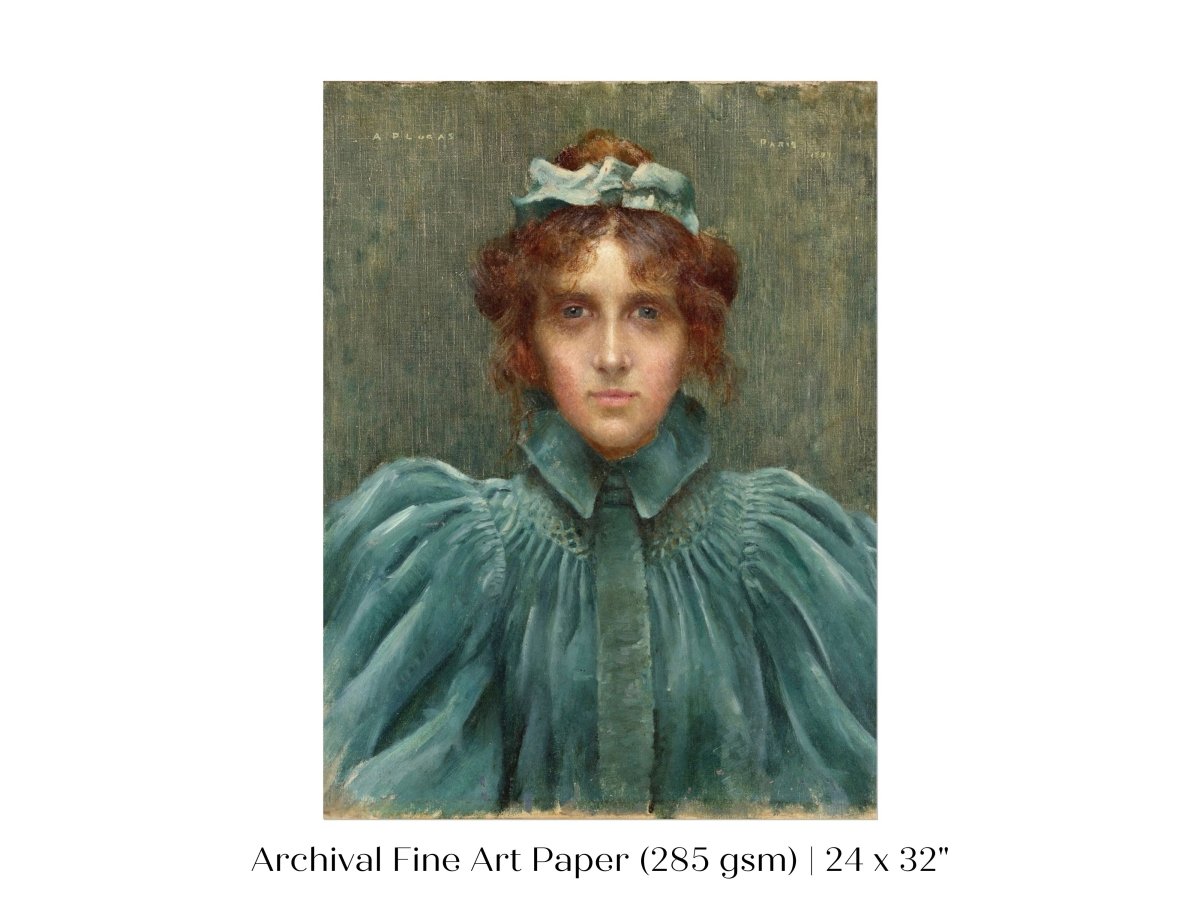 Woman in a Velvet Dress | P192 - Single Art Prints - Piccolo Fiore Prints