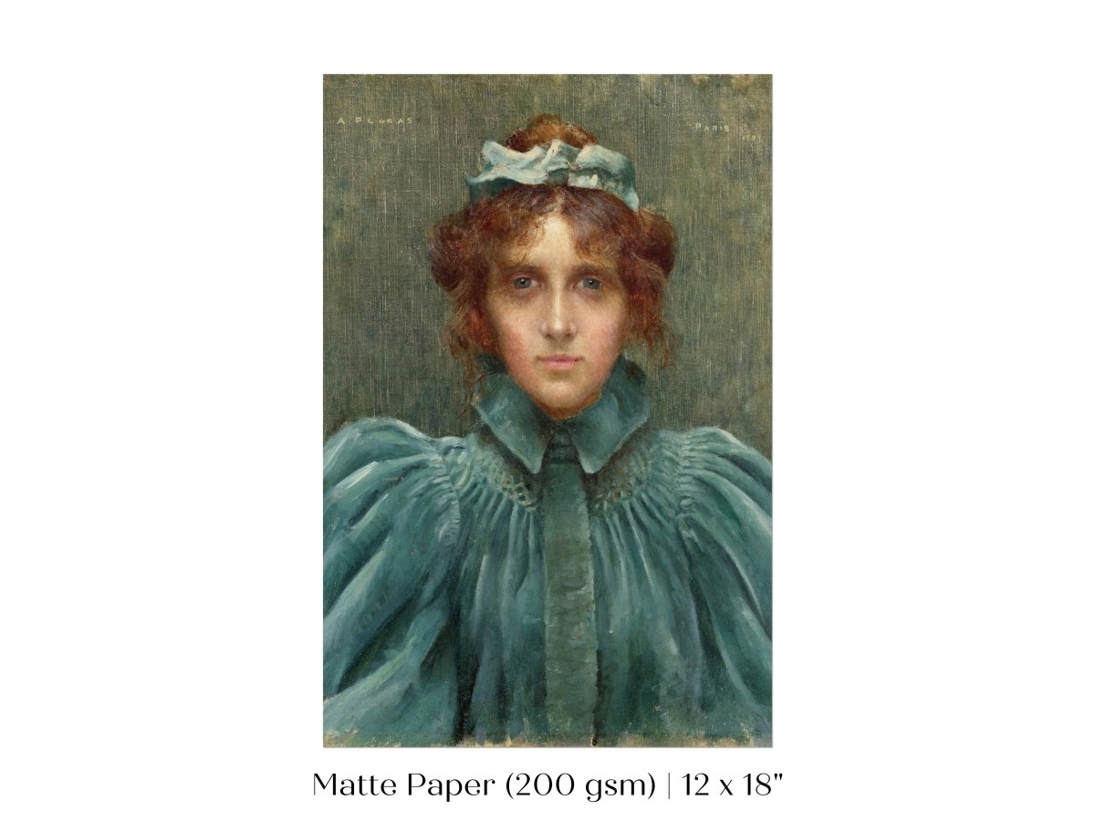 Woman in a Velvet Dress | P192 - Single Art Prints - Piccolo Fiore Prints