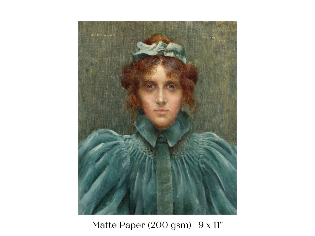 Woman in a Velvet Dress | P192 - Single Art Prints - Piccolo Fiore Prints