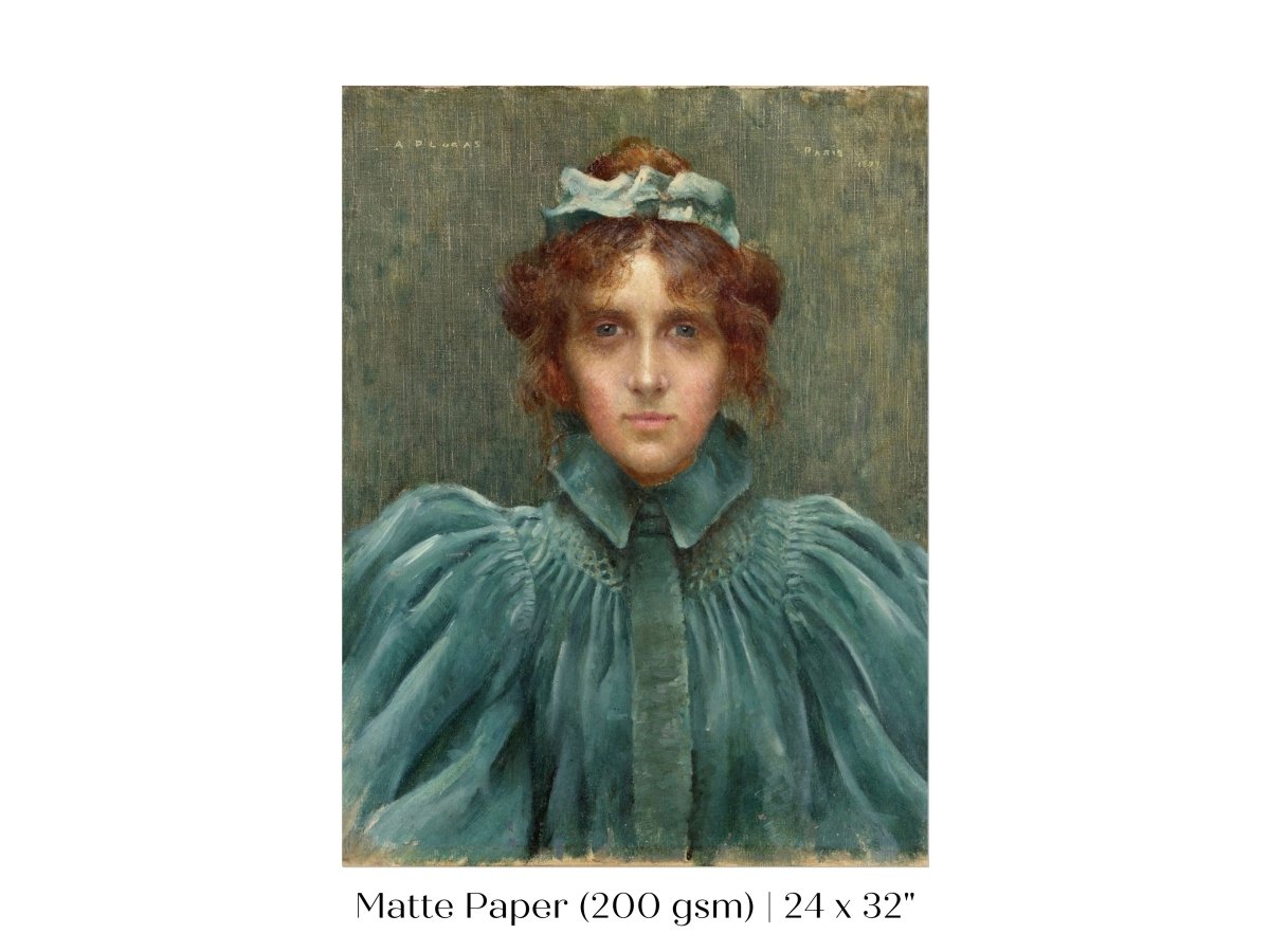 Woman in a Velvet Dress | P192 - Single Art Prints - Piccolo Fiore Prints