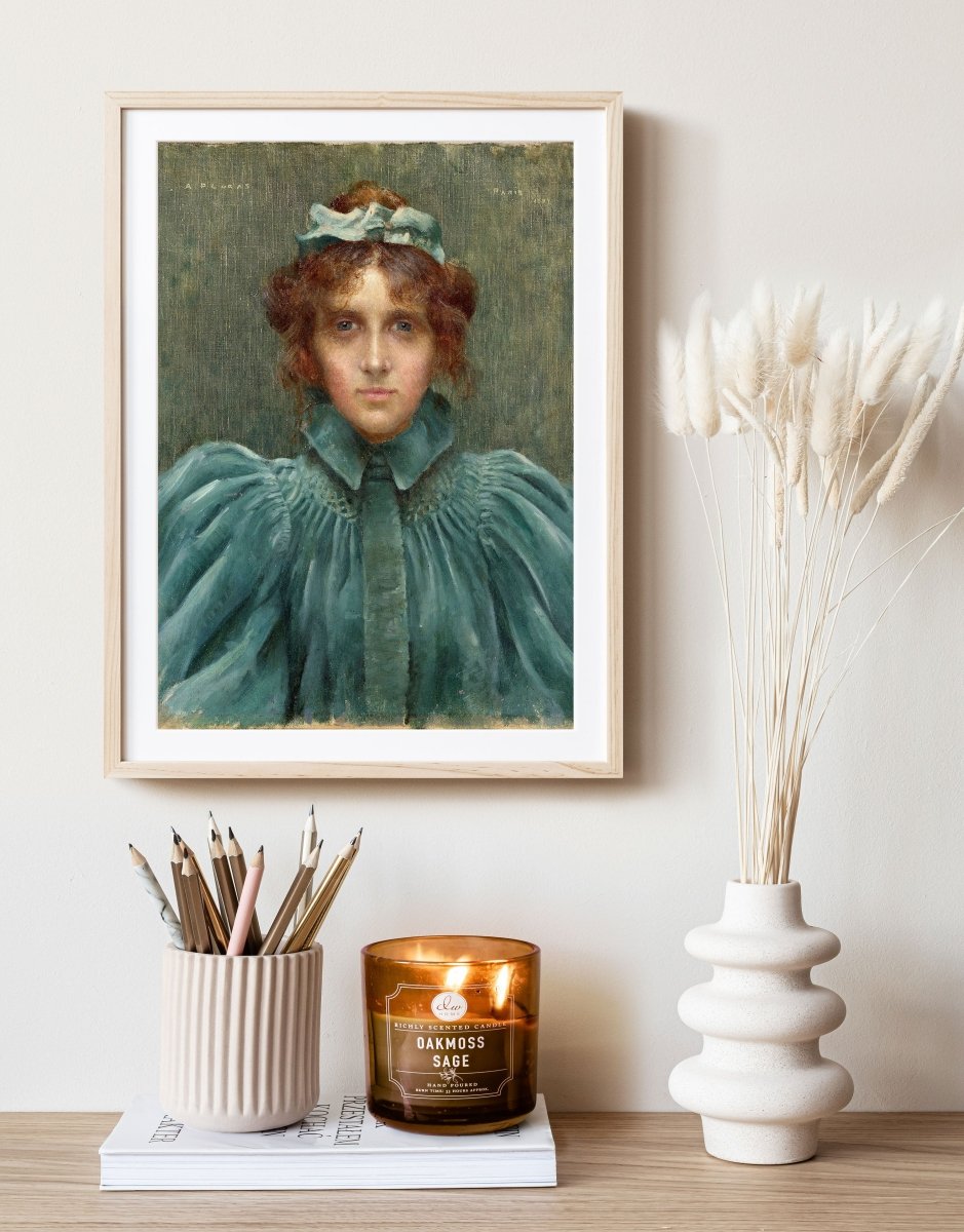 Woman in a Velvet Dress | P192 - Single Art Prints - Piccolo Fiore Prints