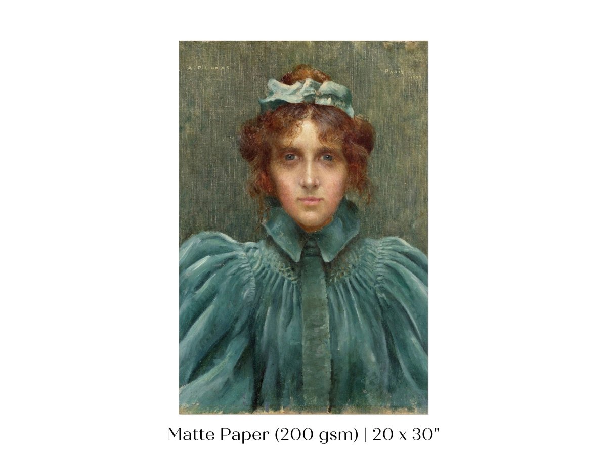 Woman in a Velvet Dress | P192 - Single Art Prints - Piccolo Fiore Prints
