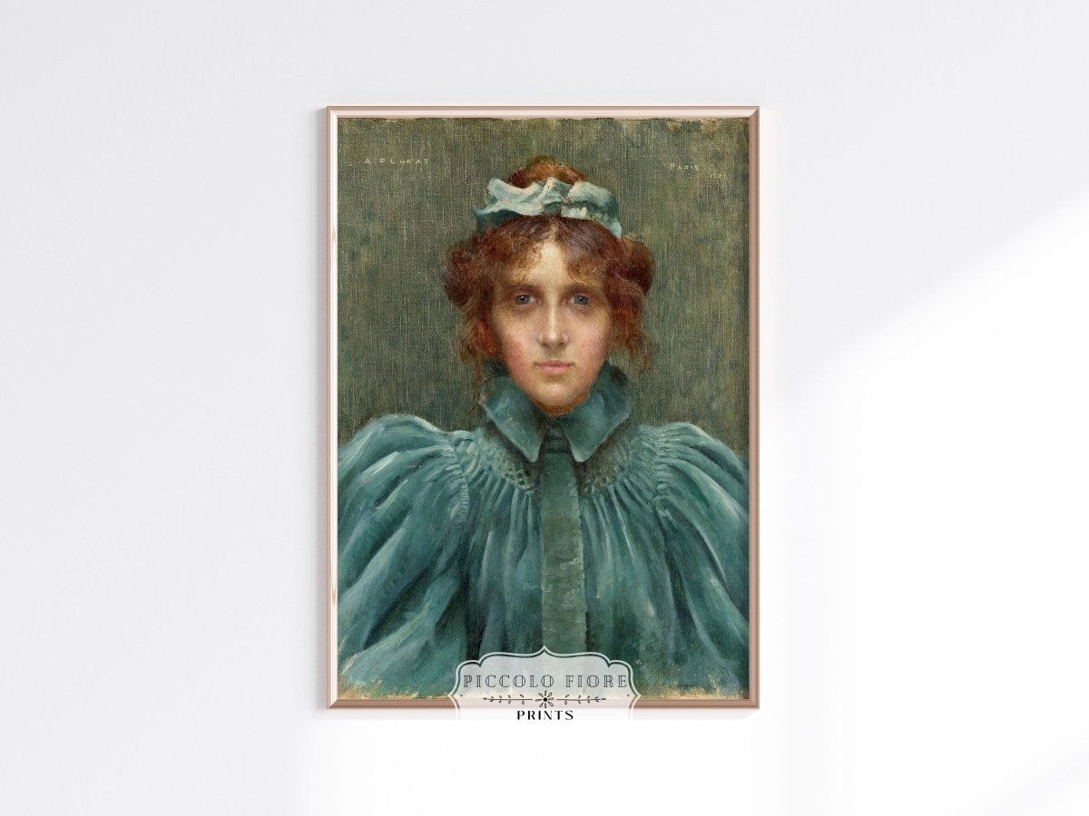 Woman in a Velvet Dress | P192 - Single Art Prints - Piccolo Fiore Prints