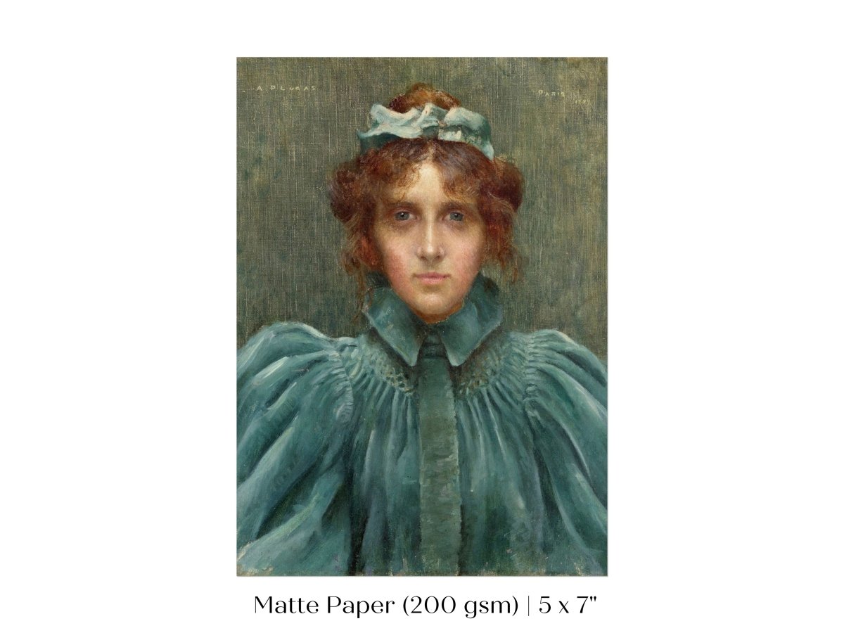 Woman in a Velvet Dress | P192 - Single Art Prints - Piccolo Fiore Prints