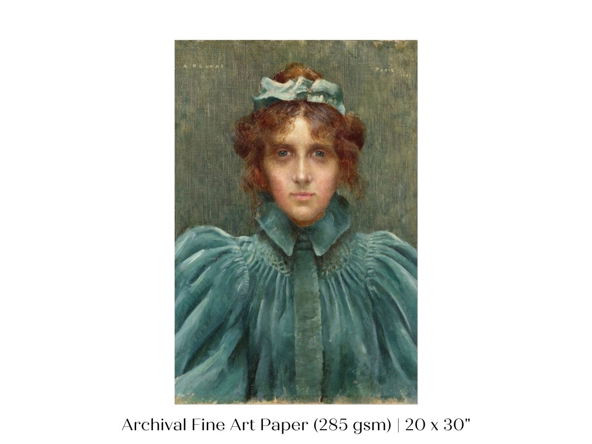 Woman in a Velvet Dress | P192 - Single Art Prints - Piccolo Fiore Prints