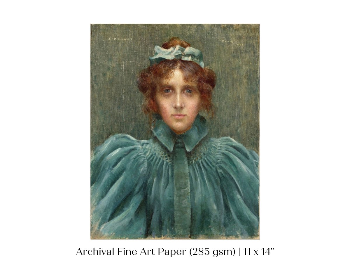 Woman in a Velvet Dress | P192 - Single Art Prints - Piccolo Fiore Prints