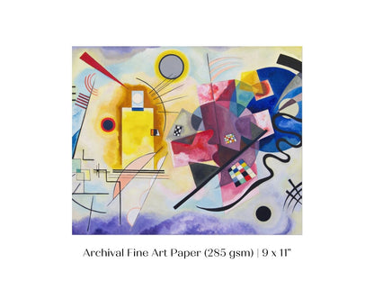 Yellow - Red - Blue | Wassily Kandinsky | P488 - Single Art Prints - Piccolo Fiore Prints