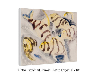 Yellow Watercolour Fish | P96 - Single Art Prints - Piccolo Fiore Prints