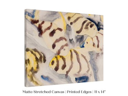 Yellow Watercolour Fish | P96 - Single Art Prints - Piccolo Fiore Prints