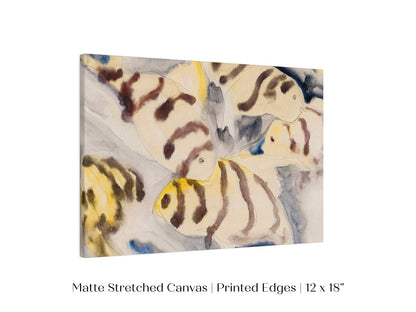 Yellow Watercolour Fish | P96 - Single Art Prints - Piccolo Fiore Prints