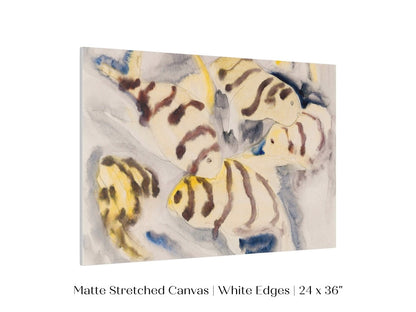 Yellow Watercolour Fish | P96 - Single Art Prints - Piccolo Fiore Prints