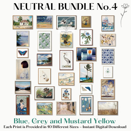 120 Digital Art Prints | Neutral Vintage MEGA BUNDLE | NB120 - Digital Art Bundle - Piccolo Fiore Prints