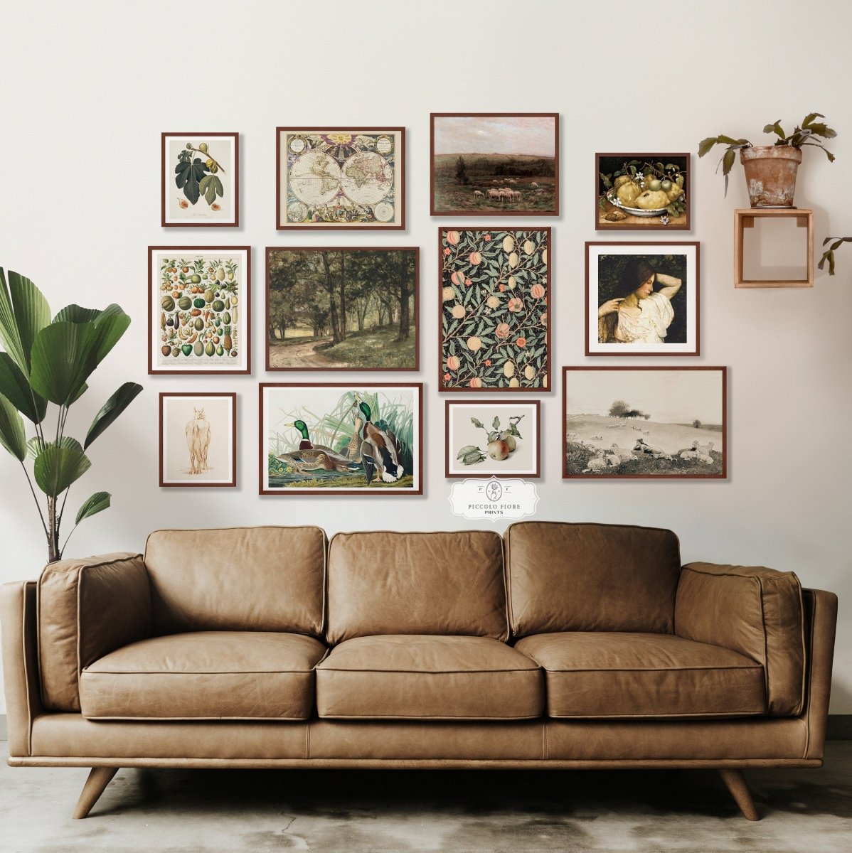 30 Digital Art Prints | GREEN/BEIGE Neutral Vintage Print BUNDLE | NB3 - Digital Art Bundle - Piccolo Fiore Prints