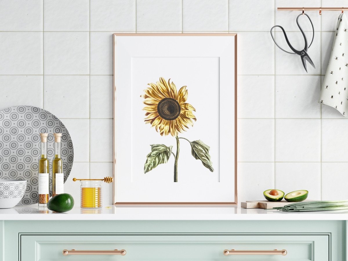 A Sunflower | P39 - Single Art Prints - Piccolo Fiore Prints
