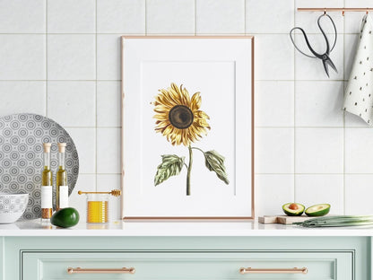 A Sunflower | P39 - Single Art Prints - Piccolo Fiore Prints