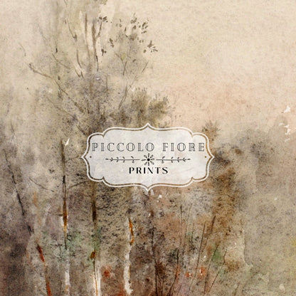 A Tree Study | P246 - Single Art Prints - Piccolo Fiore Prints