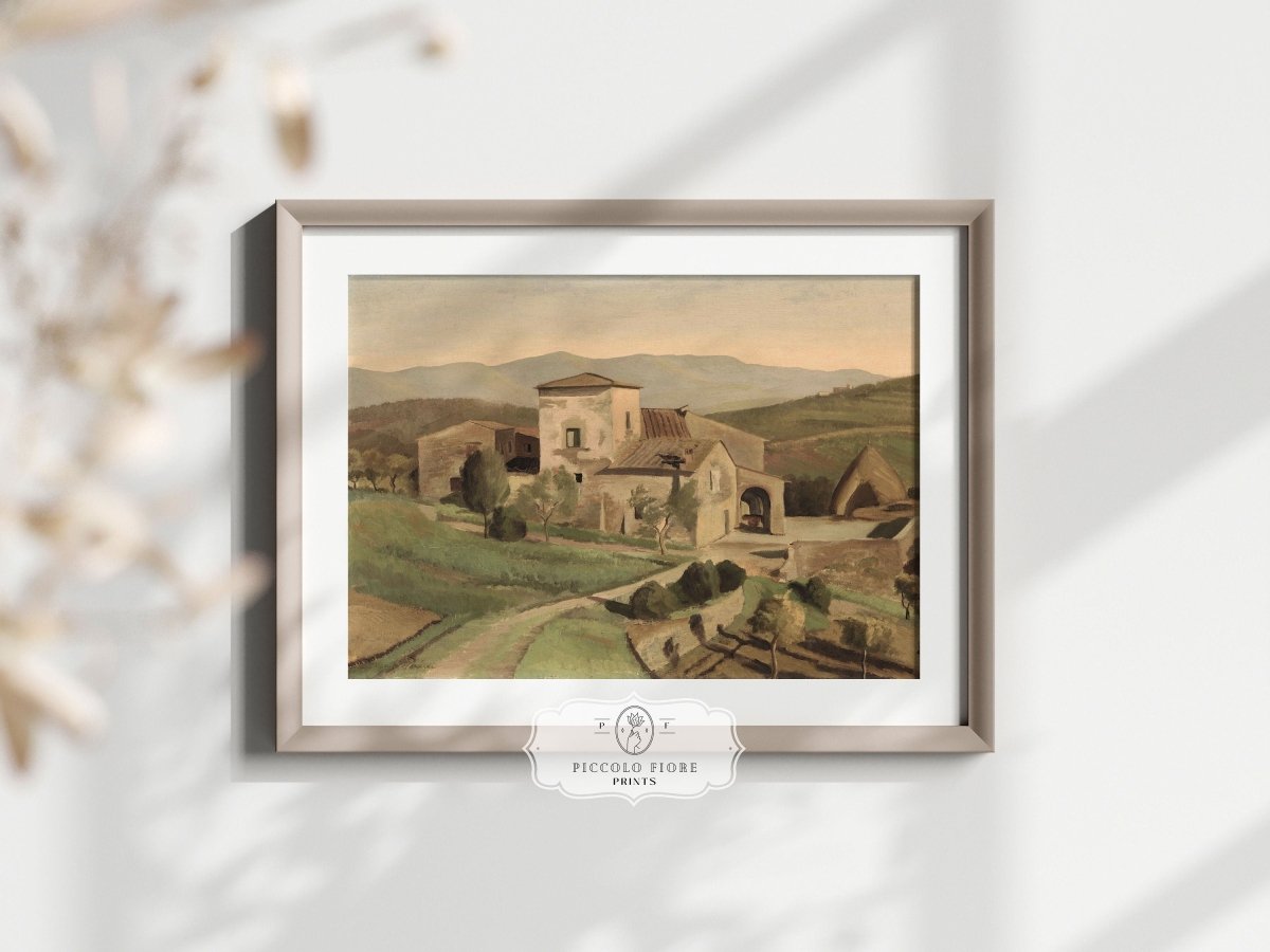 A Tuscan Farm | P377 - Single Art Prints - Piccolo Fiore Prints