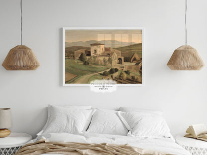 A Tuscan Farm | P377 - Single Art Prints - Piccolo Fiore Prints