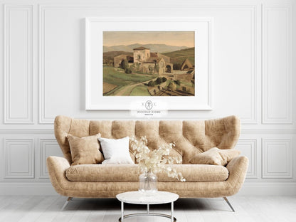 A Tuscan Farm | P377 - Single Art Prints - Piccolo Fiore Prints