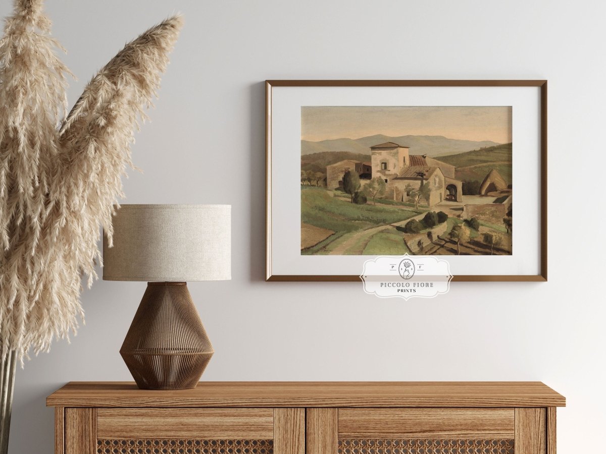 A Tuscan Farm | P377 - Single Art Prints - Piccolo Fiore Prints