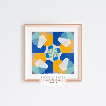 Abstract Squares | P354 - Single Square Art Prints - Piccolo Fiore Prints