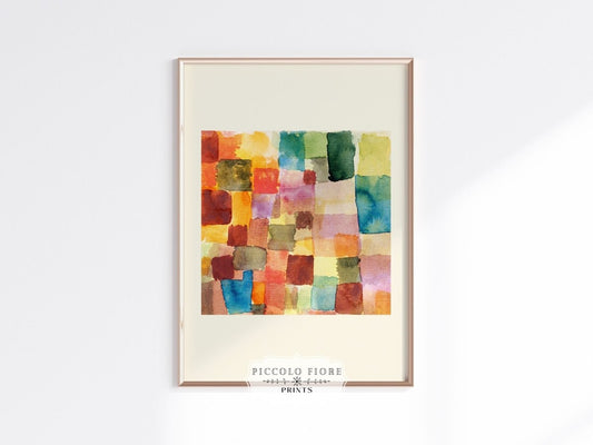 Abstract Watercolour Squares | Paul Klee | P31 - Single Art Prints - Piccolo Fiore Prints