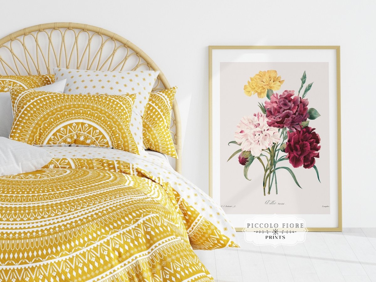 Anemones, Carnations and Sweet Peas | Gallery Wall Set | 3 Prints | M3 - 1 - Gallery Wall Set - Piccolo Fiore Prints