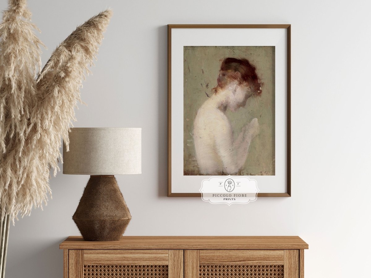 Auburn Nude | P374 - Single Art Prints - Piccolo Fiore Prints