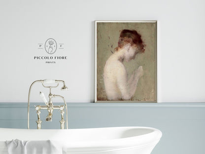 Auburn Nude | P374 - Single Art Prints - Piccolo Fiore Prints