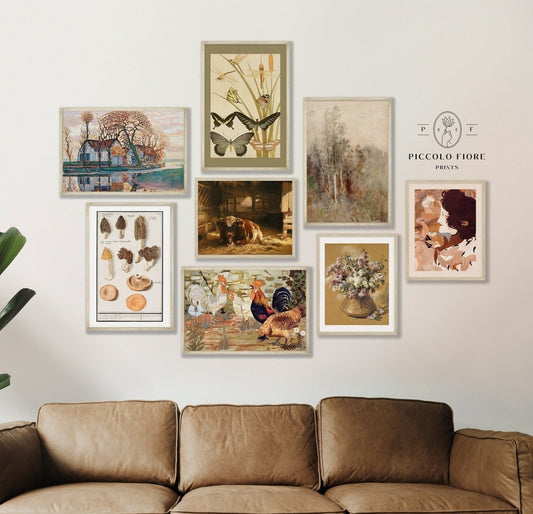 Autumn Farmhouse | Gallery Wall Set | 8 Prints | S8 - 2 - Gallery Wall Set - Piccolo Fiore Prints