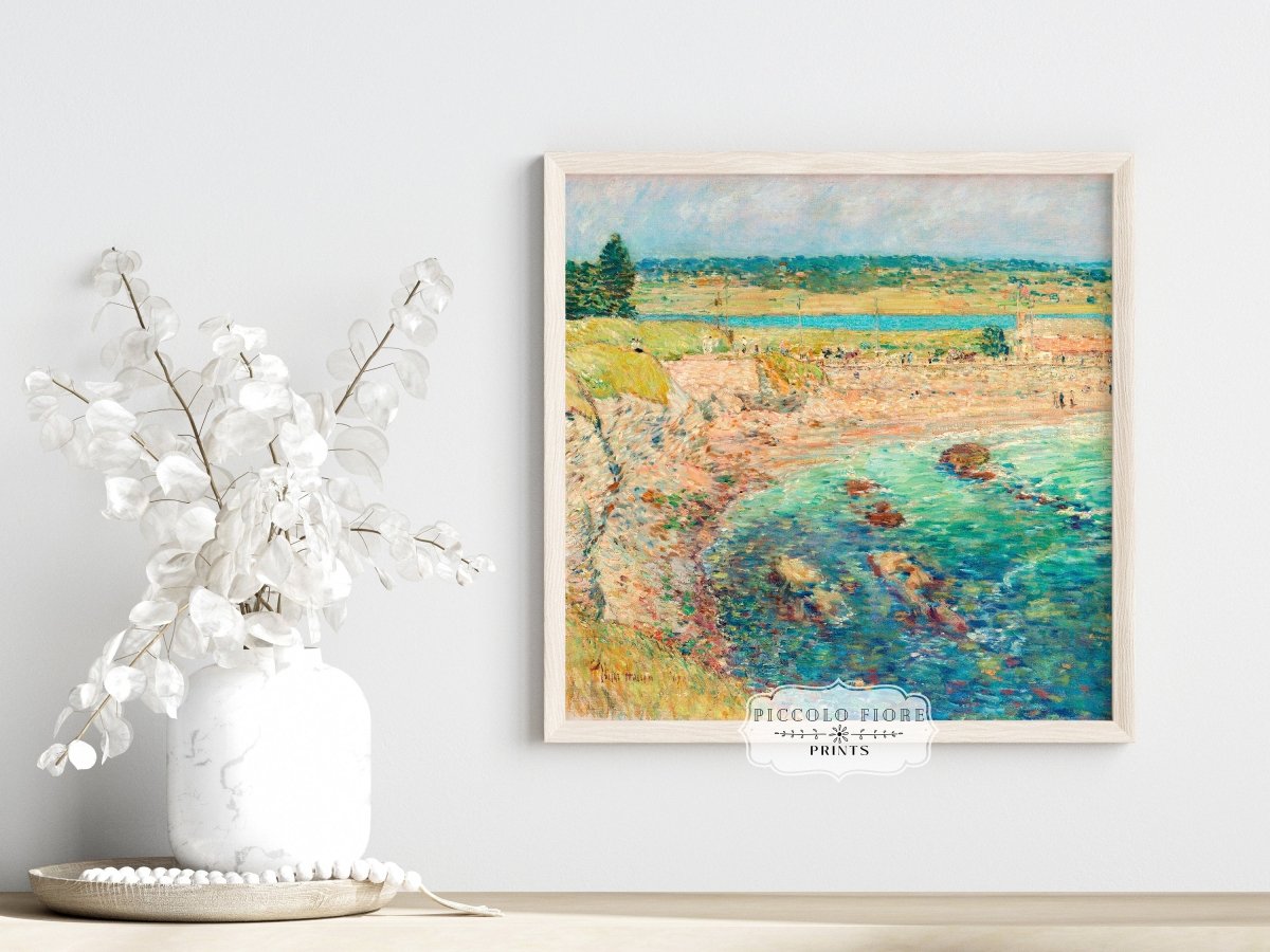 Bailey's Beach | P356 - Single Square Art Prints - Piccolo Fiore Prints