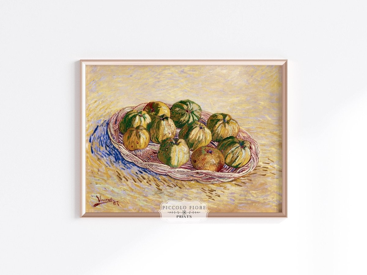 Basket of Apples | P27 - Single Art Prints - Piccolo Fiore Prints
