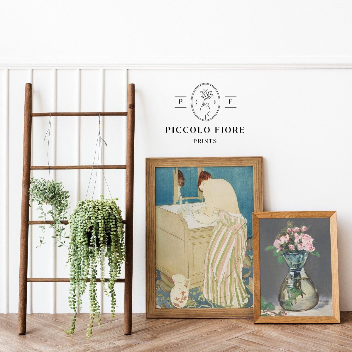 Bathing and Flowers | Gallery Wall Set | 2 Prints | S8 - 1.2 - Gallery Wall Set - Piccolo Fiore Prints