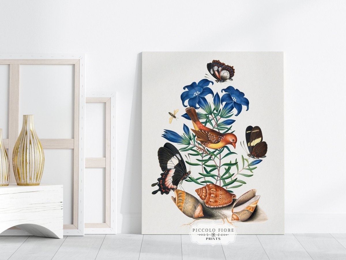 Birds and Butterflies | Gallery Wall Set | 2 Prints | M2 - 1 - Gallery Wall Set - Piccolo Fiore Prints