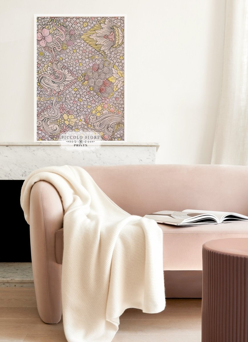 Birds and Flowers | Gallery Wall Set | 5 Prints | M8 - 2.9 - Gallery Wall Set - Piccolo Fiore Prints