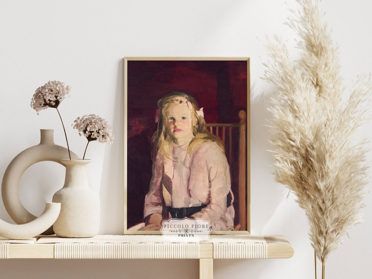 Blonde Haired Girl | P324 - Single Art Prints - Piccolo Fiore Prints