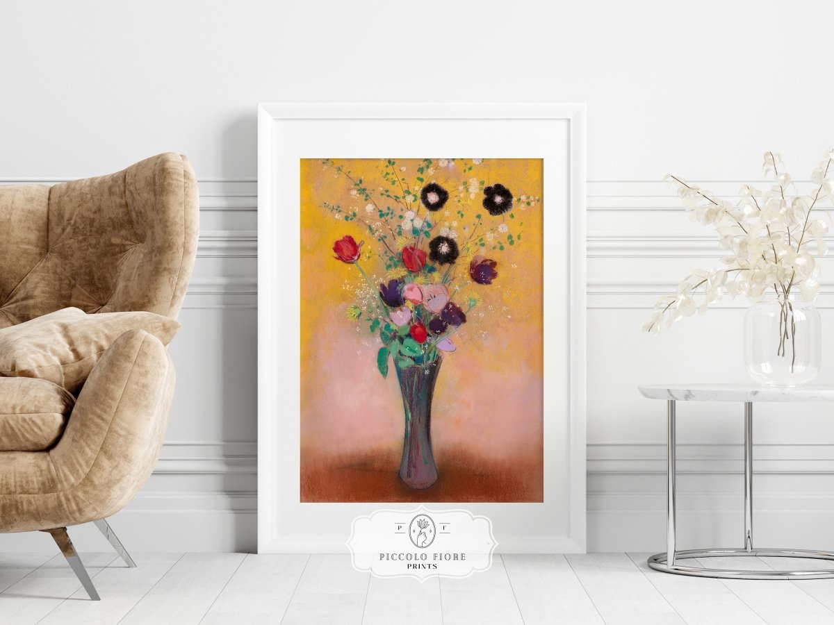 Blue and Peach | Gallery Wall Set | 7 Prints | M7 - 8 - Gallery Wall Set - Piccolo Fiore Prints