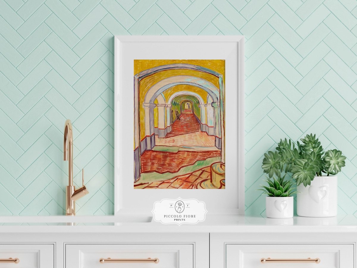 Blue and Peach | Gallery Wall Set | 7 Prints | M7 - 8 - Gallery Wall Set - Piccolo Fiore Prints
