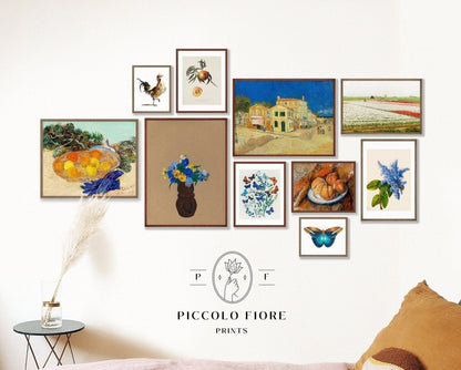 Blue and Terracotta | Gallery Wall Set | 10 Prints | S10 - 2 - Gallery Wall Set - Piccolo Fiore Prints