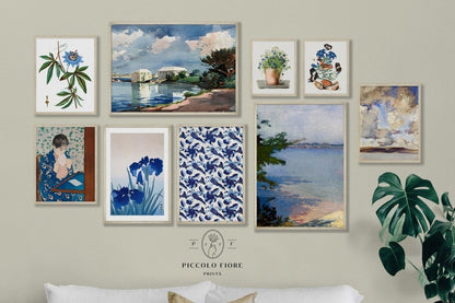 Blue Beach House | Gallery Wall Set | 9 Prints | S9 - 6 - Gallery Wall Set - Piccolo Fiore Prints