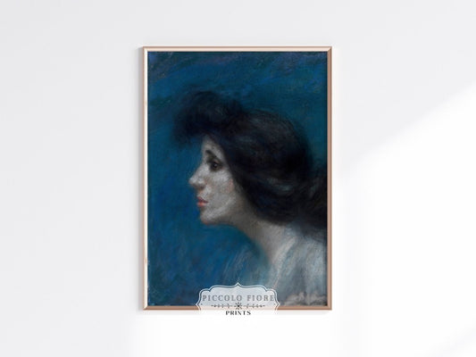 Blue Lady | P204 - Single Art Prints - Piccolo Fiore Prints