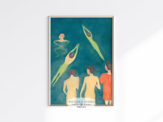 Boys Bathing | P38 - Single Art Prints - Piccolo Fiore Prints