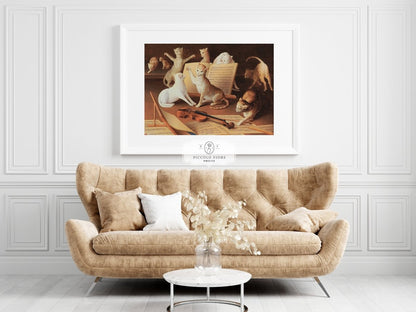 Cat Concert | P481 - Single Art Prints - Piccolo Fiore Prints